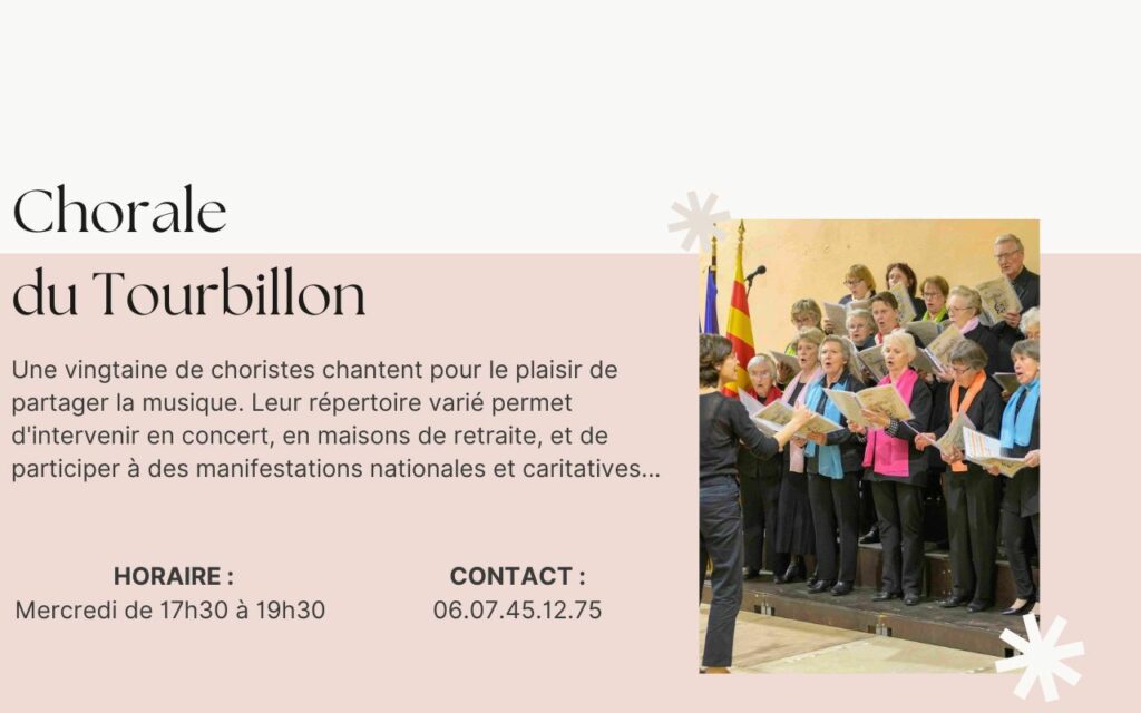 Activité Chorale avec l'association Chorale du Tourbillon